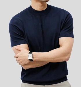 T-Shirt in <span class=keywords><strong>Lana</strong></span> Merino Comoda Vestibilità Regolare Leggera Design all'Ingrosso <span class=keywords><strong>Magliette</strong></span> in <span class=keywords><strong>Lana</strong></span> Personalizzate per <span class=keywords><strong>Uomo</strong></span> Produttore - Product Image 4