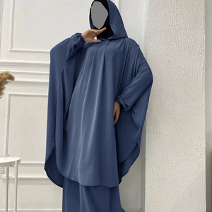 Set da Preghiera Nida a 2 Pezzi con Cappuccio e Gonna, Abbigliamento Islamico Modesto Turco Saudita per Eid Ramadan, Jilbab all'Ingrosso Dubai - Product Image 6