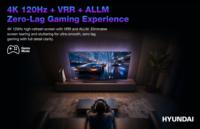 Téléviseur intelligent 4K sans cadre HYUNDAI 85 pouces Mini LED 144Hz Large gamme de couleurs pour 5.1 DVB-T2 S2 Android 14 3 Go de RAM/32 Go de ROM