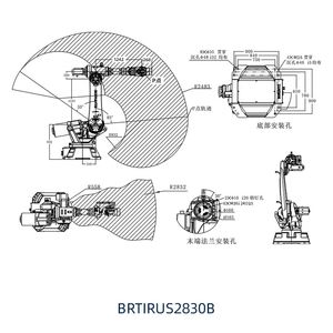 Robot industriel de palettisation et de placement à 4 axes Borunte à faible coût avec moteur PLC, moteur, engrenage et roulement 220V - Product Image 4