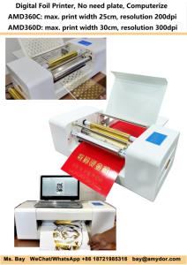 Amydor AMD360D A3 tamaño de impresión de alta resolución máquina de impresión de lámina digital para papel y tarjeta de invitación con fábrica - Product Image 2