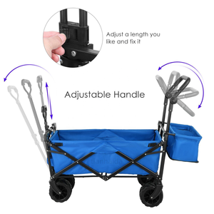 <span class=keywords><strong>Chariot</strong></span> pliant robuste CE haute capacité extra-large avec roues robustes pour jardin, plage et camping en extérieur - Product Image 4