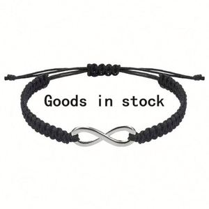 Hot Selling Newest Design Custom <b>Bracelet</b> Stainless Steel Adjustable Fiber Rope <b>Bracelet</b> <b>Infinity</b> Symbol <b>Bracelet</b> for Women - Product Image 2