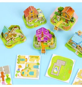 Vui vẻ 3D Câu Đố côn trùng nhỏ handmade DIY giấy quà tặng cho trẻ em mẫu giáo phim hoạt hình lắp ráp mới lạ EPS côn trùng - Product Image 1