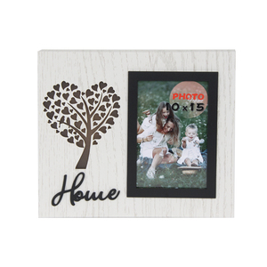 Jinn Home 4x6 "Cadre <span class=keywords><strong>photo</strong></span> en bois gravé au laser Cadre <span class=keywords><strong>photo</strong></span> commémoratif et cadre <span class=keywords><strong>de</strong></span> message texte pour cadeau <span class=keywords><strong>de</strong></span> <span class=keywords><strong>famille</strong></span> - Product Image 1