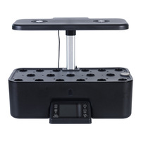 Système hydroponique de bureau intelligent, 17 pots, jardin d'intérieur avec écran tactile LCD, pompe à faible bruit