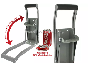 Broyeur mural de 16oz de qualité industrielle Broyeur de boîtes de conserve en aluminium en acier et métal OEM Support personnalisé - Product Image 6
