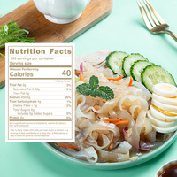 Keto & Paleo Friendly Low-Carb Instant Bulk Vinaigrette Flavor Sour Ready Salad Box Konjac Pasta for Adults
