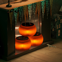 Lanterne accordéon d'Halloween en forme de citrouille, tabouret pour décoration de festival et mobilier de maison