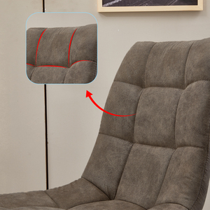 Chaises de salle à manger de cuisine de restaurant nordique de luxe chaises de salle à manger rembourrées en tissu de velours à ossature métallique - Product Image 6