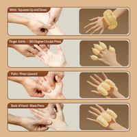 Masseur électrique pour les mains et les poignets avec chaleur et compression, enveloppement complet pour les doigts, la paume et le poignet, avec lumière rouge pour des mains magnifiques