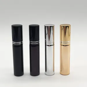 10mlガラス香水詰め替え可能なアトマイザーコンパクトな香りの香りガラススプレートラベル香水瓶