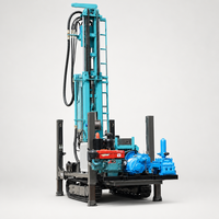 Prix usine Foreuse rotative sur chenilles robuste pour puits profonds de 300 m avec pompe à boue