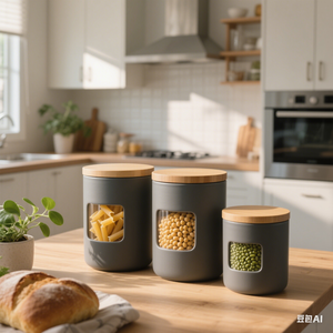 Bocaux de stockage <span class=keywords><strong>en</strong></span> verre de cuisine hermétique à haute teneur <span class=keywords><strong>en</strong></span> borosilicate avec couvercles <span class=keywords><strong>en</strong></span> bois de <span class=keywords><strong>bambou</strong></span> - Product Image 2
