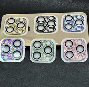 Nuova <span class=keywords><strong>Protezione</strong></span> per Lenti Fotocamera in Vetro Temperato Anti-Graffio con Glitter Diamantati per <span class=keywords><strong>iPhone</strong></span> 15 14 13 <span class=keywords><strong>11</strong></span> 16 <span class=keywords><strong>Pro</strong></span> <span class=keywords><strong>Max</strong></span> - Product Image 6