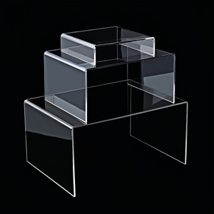 Marchio personalizzato a forma di U YJY per espositore in acrilico per negozi di scarpe arcobaleno/opzioni di colore chiaro - Product Image 5