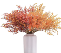 Lot de fleurs artificielles en soie réalistes faites à la main, style INS, plantes vertes, tiges florales artificielles pour mariage, Thanksgiving, décoration intérieure