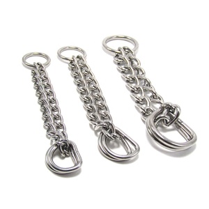 Cadena Martingale de Acero Inoxidable Ecológica y Ajustable con Anillos en D de 3/4\" para Collares de Perro - Product Image 5