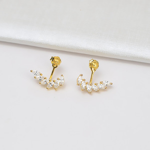 Boucles d'oreilles pendantes Han DIY en argent S925 style Reine pour femmes, polyvalentes, avec support creux pour 8-9 perles, design simple et élégant - Product Image 5