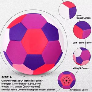 Balón de Fútbol Ligero de Tela Suave para Entrenamiento y Práctica - Product Image 3