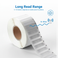 Étiquettes RFID en papier UHF vierges blanches, impression couleur intégrale, 860-960 MHz, autocollants RFID
