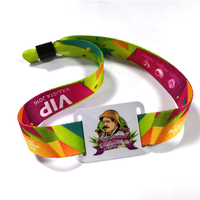 Bracelets tissés RFID personnalisés pour festivals avec mini-étiquette NFC double fréquence, code QR, étanches/résistants aux intempéries, logo personnalisé pour événements