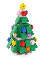 Briques MOC MOC1081 80 pièces, mini arbre de Noël, modèle d'assemblage DIY, cadeaux pour enfants, jouets de construction, ensembles de blocs éducatifs pour enfants