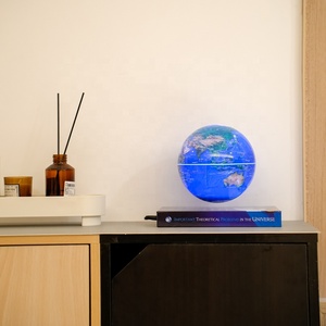 Base de Escritorio Decorativa para el Hogar de Estilo Moderno y Único, Globo Terráqueo Flotante con Levitación Magnética e Iluminación LED RGB - Product Image 4