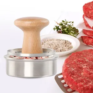 Hiện đại phổ biến thép không gỉ Hamburger Báo Chí hộ gia đình nhà bếp công cụ Burger Báo Chí