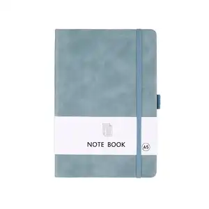 Pu Sublimation OEM Business Note Book A5 Custom Pu Leather Diary Hardcover Journal Notebook With Pen Holder