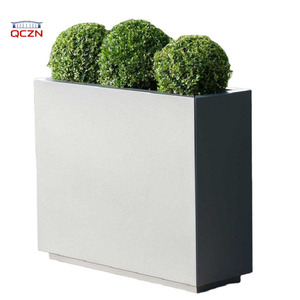 Pot de fleurs en acier inoxydable personnalisé, couleur, pour jardin extérieur, <span class=keywords><strong>jardinière</strong></span> en métal - Product Image 1