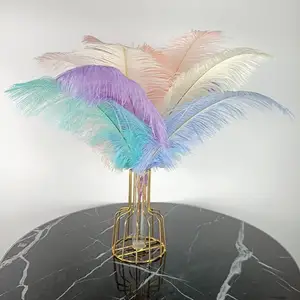 Natural White 10-12inch Bulk Wedding Party Centerpieces Easter Carnival Flower Arrangement Home Decorations Ostrich Feather Drab