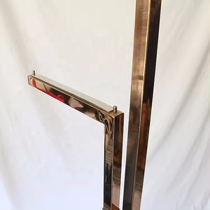 Wholesale Retail <strong>Clothing</strong> Store <strong>Heavy</strong> <strong>Duty</strong> Standing Double Rod <strong>Clothing</strong> Display Rack <strong>Clothing</strong> <strong>Rail</strong> Hanging - Product Image 3