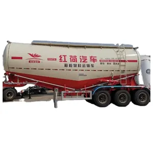 Ucuz fiyat 3 akslar 50ton 40m3 cimc çalışma çimento bulker taşıyıcı silo taşıma ekipmanları römork