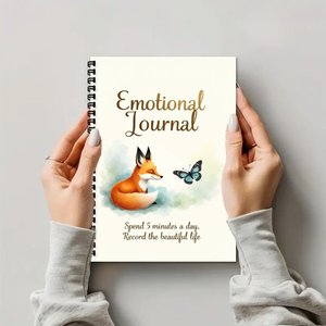 Cuaderno Espiral Personalizable con Diseño <span class=keywords><strong>de</strong></span> Zorro Emocional, Estilo Vintage, <span class=keywords><strong>para</strong></span> Hombres y <span class=keywords><strong>Mujeres</strong></span>, Regalo, Tamaño A5, Cuero PU - Product Image 6