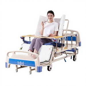 Cama de Hospital Multifuncional para Pacientes Ancianos y Postrados en Cama, con Función de Rotación, Portátil - Product Image 1