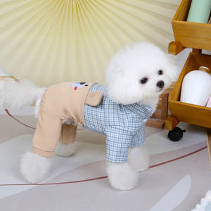 Moda Primavera Verano Ropa para perros y gatos Oso de dibujos animados Perro pequeño Mascota Pantalones con correa para cuatro patas - Product Image 6