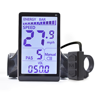 M5 [Haytrix] Pantalla LCD GPS para Scooter y Bicicleta Eléctrica, Velocímetro, Ordenador de Ciclismo para Accesorios de Bicicleta de Carretera, Kit de Conversión de Bicicleta