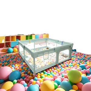 <span class=keywords><strong>Corral</strong></span> plegable <span class=keywords><strong>de</strong></span> plástico <span class=keywords><strong>de</strong></span> seguridad para interiores para bebés y niños pequeños, <span class=keywords><strong>Corral</strong></span> con valla para juegos infantiles, 2024 - Product Image 2