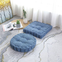 Coussins de siège en velours côtelé pour siège extérieur de couleur unie personnalisable Coussin de siège pour chaise de bureau