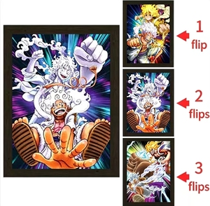 สต็อกมากกว่า 1000 ชิ้น โปสเตอร์ภาพเคลื่อนไหว 3 มิติ ลายอนิเมะ แฟชั่นใหม่ ขนาด 30x40 ซม. ผลิตจากโรงงาน PET ขายดี โปสเตอร์ตกแต่งลายอนิเมะ 3 มิติ - Product Image 1