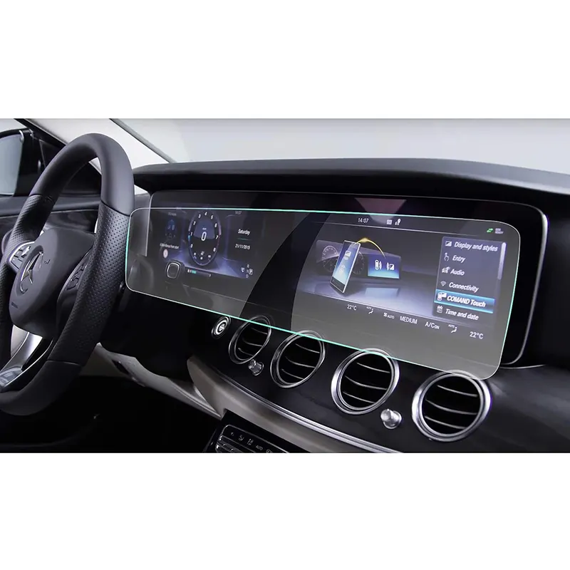 Mercedes Benz için GLB sınıf 10.25 inç merkezi kontrol dokunmatik ekranı oto araba GPS navigasyon temperli cam ekran koruyucu