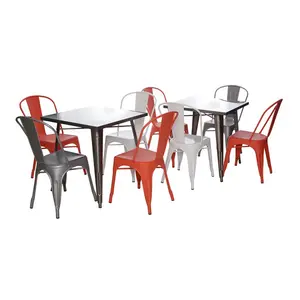 870137 Dining Room Wholesale Luxury Modern Dining Round Table Sets 6 <b>Chairs</b> - Product Image 6