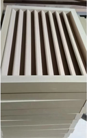 Porte de toilette/salle de bain en PVC WPC avec persiennes