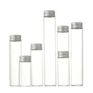Mini Tubo <span class=keywords><strong>de</strong></span> <span class=keywords><strong>Vidrio</strong></span> <span class=keywords><strong>de</strong></span> 12ml 15ml 20ml 25ml 30ml 40ml 50ml 60ml, Frasco <span class=keywords><strong>de</strong></span> Almacenamiento <span class=keywords><strong>de</strong></span> <span class=keywords><strong>Vidrio</strong></span> Transparente <span class=keywords><strong>con</strong></span> Tapa <span class=keywords><strong>de</strong></span> Rosca <span class=keywords><strong>de</strong></span> Aluminio - Product Image 3