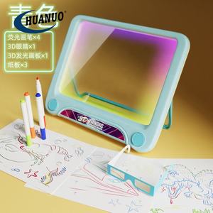 Anak-anak 3D cahaya ajaib seni unik kerajinan Kit lampu anak seni Set Neon efek papan gambar - Product Image 5