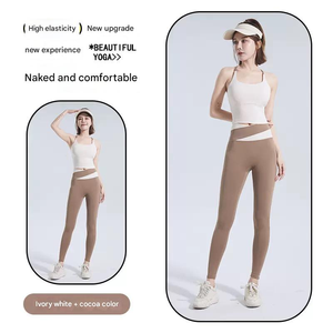 Ensemble de vêtements de sport imperméables en deux pièces, taille plus, manches longues, leggings, vêtements de yoga sans couture, ensemble de yoga personnalisé pour femmes, OEM 2025 - Product Image 5