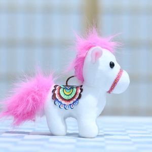 Edición limitada Año Nuevo Caballo pequeño juguete de peluche 12cm llavero juguetes de peluche bolsa colgante Animal de peluche juguetes de peluche regalos de animales - Product Image 5