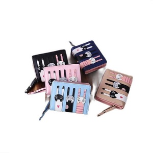 Wholesale Cheap Short Cartoon Three Cats <strong>Cute</strong> <strong>Wallets</strong> for Ladies Women Girls - Product Image 6