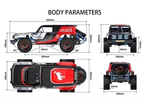 MJX H8P 1:8 Schaal Bronco R Gelicenseerde 4WD <span class=keywords><strong>RC</strong></span> Rock <span class=keywords><strong>Crawler</strong></span> Met Borstelloze Motor 80A ESC 3S Aluminium Off-Road Afstandsbestuurde Auto - Product Image 5